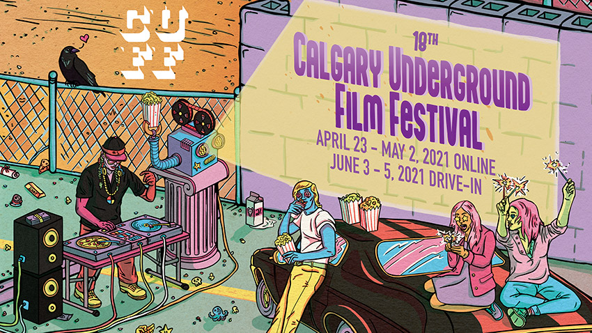 Art from poster for Calgary Underground Film Festival