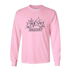 Pink Schwey graphic long sleeve shirt