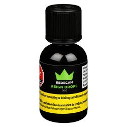 A 30 ml bottle of Redecan CBD Reign Drops.