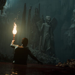 A still from the video game House of Ashes.