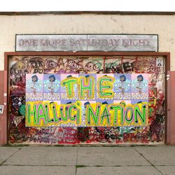 The Halluci Nation's One More Saturday Night album cover.