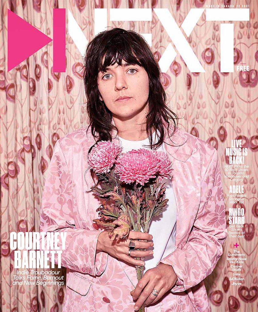 NEXT Magazine's December 2021 cover featuring Courtney Barnett.