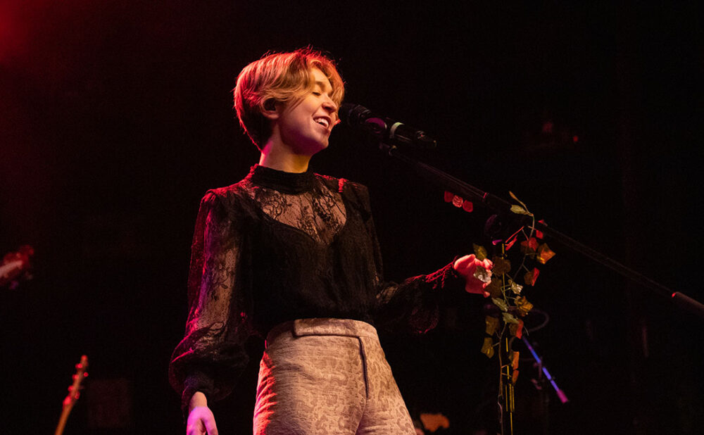 Snail Mail vocalist Lindsey Erin Jordan performing on stage