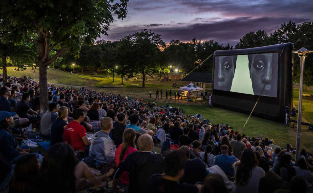 Film being played in Christie Pits