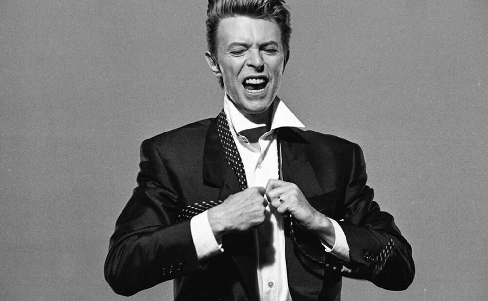 David Bowie posing