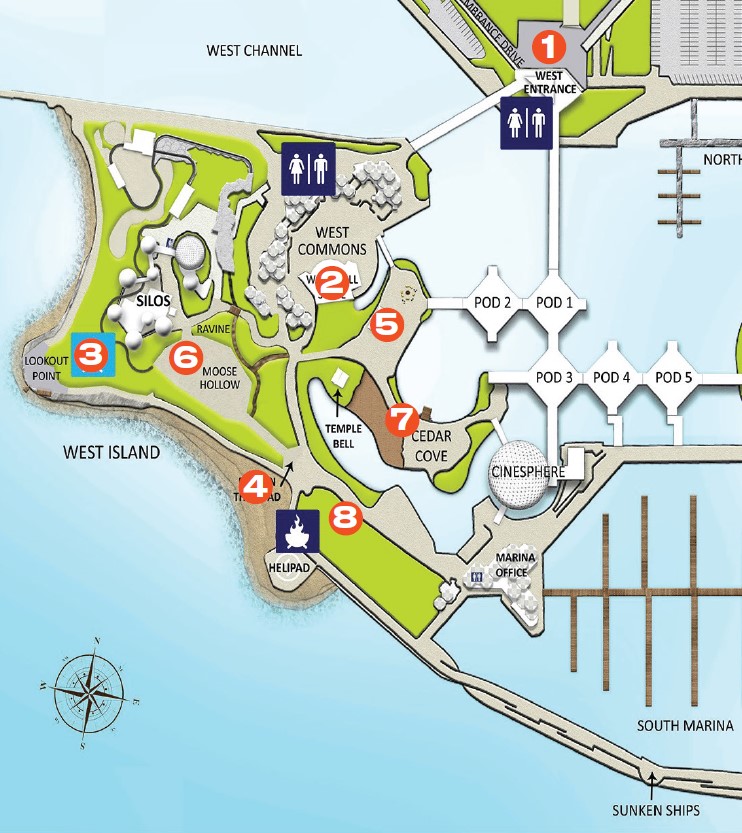 Map of Ontario Place