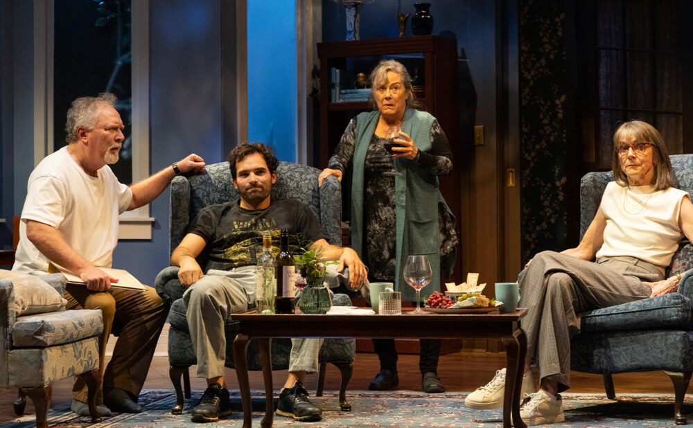 Benedict Campbell, Johnathan Sousa, Corrine Koslo and Nancy Palk in Withrow Park (Photo by Cylla von Tiedemann)