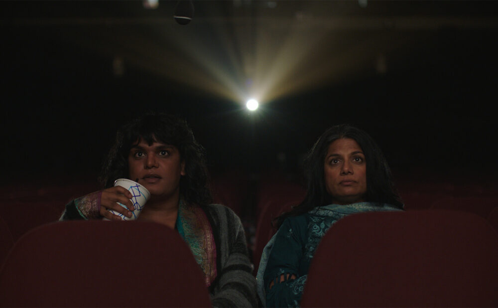 Bilal Baig as Sabi and Ellora Patnaik as Raffo in Sort Of Season 3 (CBC/Sphere Sort Of 3 Inc.)