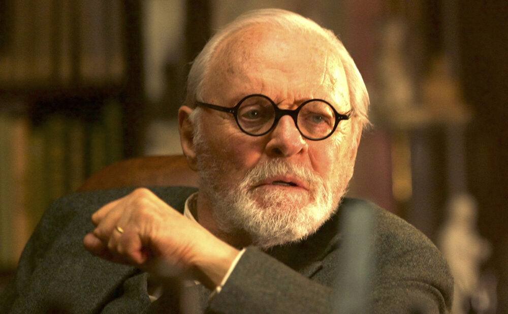 Anthony Hopkins as Sigmund Freud in Freud's Last Session. Photographer: Sabrina Lantos. Courtesy of Sony Pictures Classics