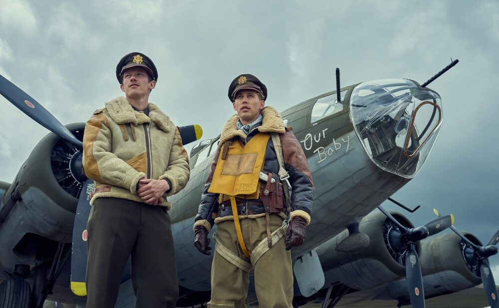 Austin Butler and Callum Turner in Masters of the Air (2024)