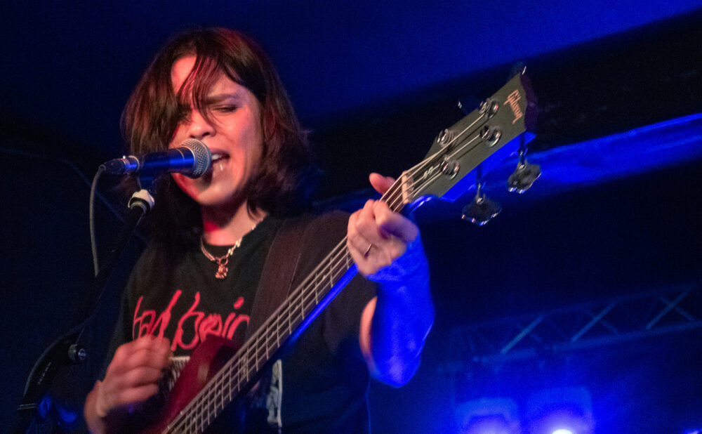 Frontwoman Kathryn McCaughey on bass