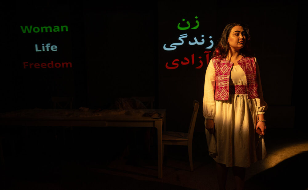 Parya Heravi as Fatemeh in Earworm (Photo by Dahlia Katz)