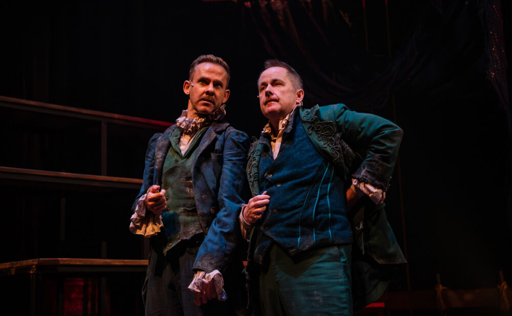 Dominic Monaghan as Rosencrantz & Billy Boyd as Guildenstern (Photo Stoo Metz)