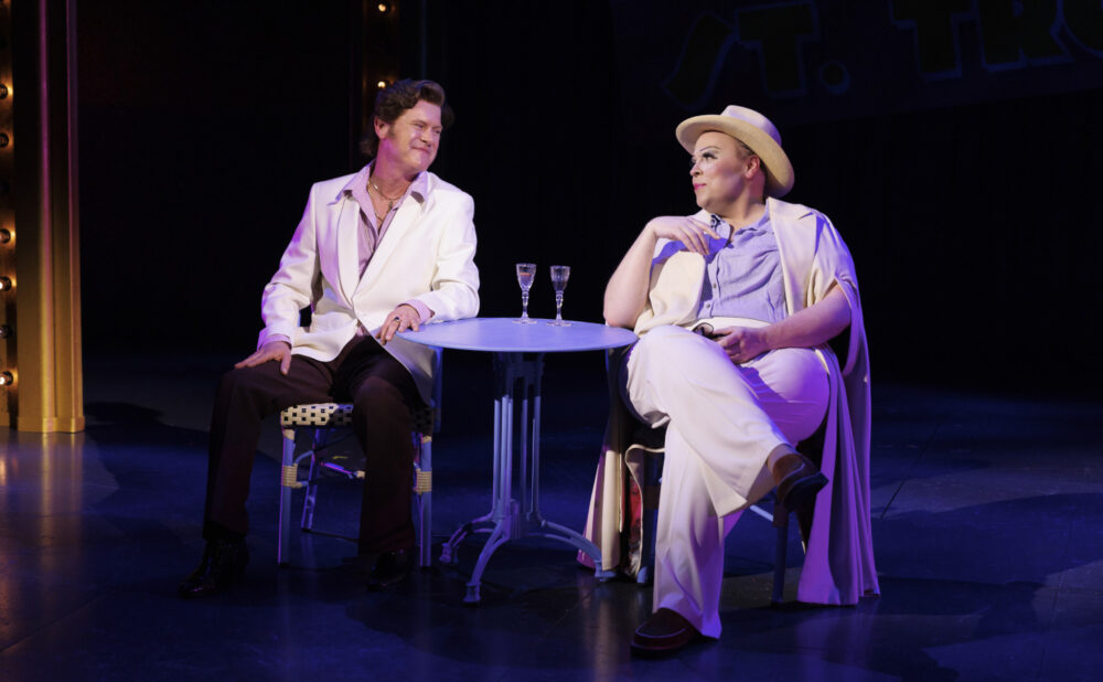 Sean Arbuckle as Georges, left, and Steve Ross as Albin in 'La Cage aux Folles' (Photo David Hou)