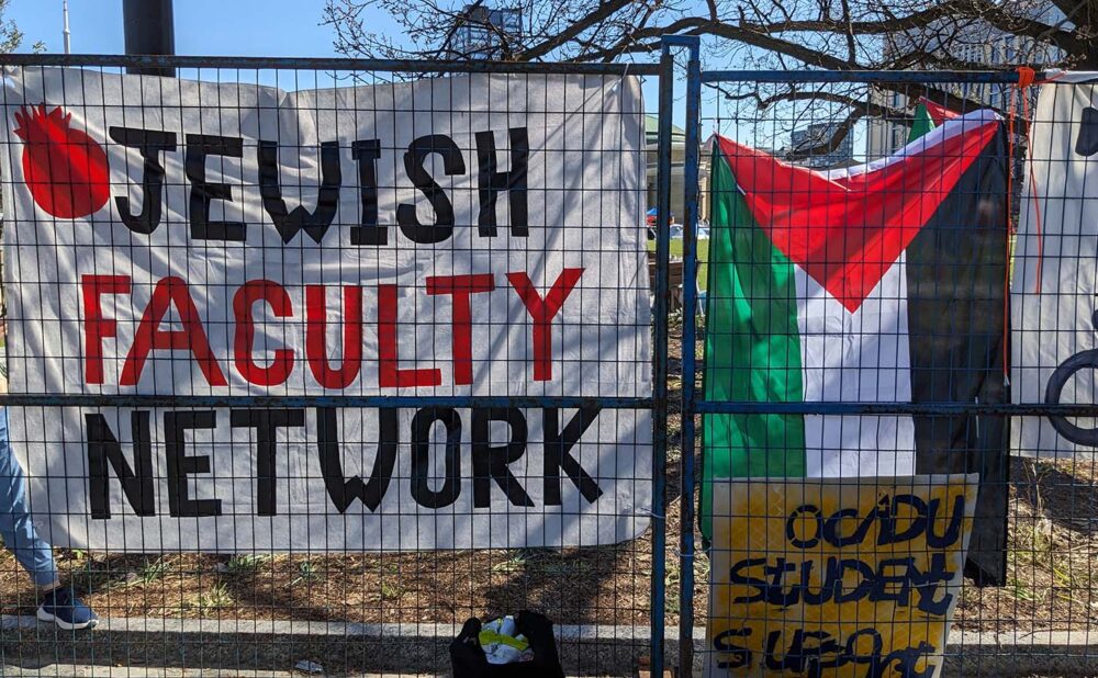 Justice Koehnen acknowledged that the university had failed to prove that the encampment was violent or anti-Semitic, writing, “Both Jewish and Muslim members of the encampment have testified about its inclusive, peaceful nature.” (Photo William Molls/NEXT)